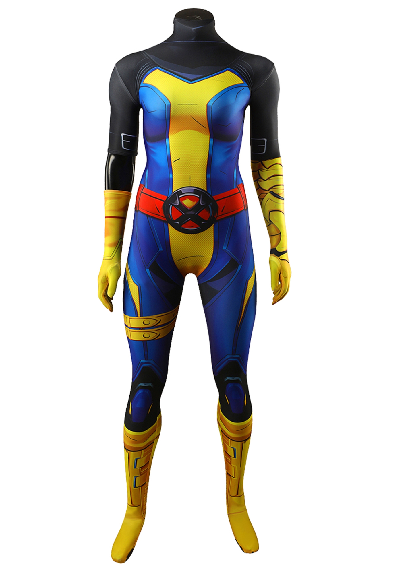 Retro X‑Uniform Magik Costume Marvel Rivals Bodysuit Cosplay for Adult Kids
